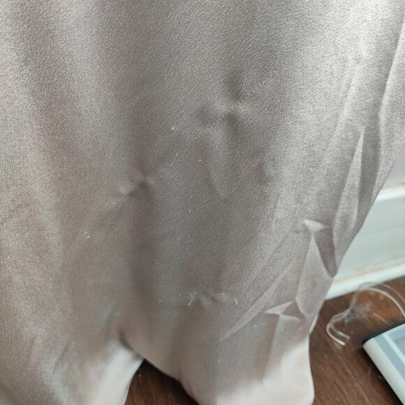 Jenny Yoo Satin Maxi Dress in Champagne - Picture 4 of 11